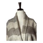 Jenni Kayne Sweater Women Small Tan Ivory Stripe Yak Alpaca Belted Sweater Coat Photo 5