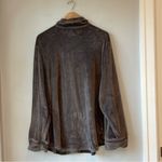 SKIMS Velour Buttoned Stretch Pajama Top Shirt Brown Size undefined Photo 3