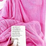 Free People NWT  Chloe Puff Sleeve Ruffle Hem Blouse M Pink Photo 5