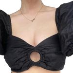 Faithfull the Brand La Marches Linen Top Black Photo 1