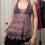 purple crochet tank top Photo 0