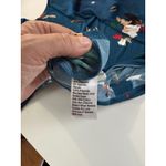 The Limited Floral Print Teal Blue 3/4 Sleeve Button Neck Blouse Size PM Photo 8