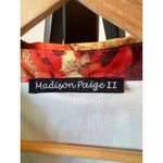 Curvy Plus Boho Size 1x Blouson Dress Multicolor 3/4 Sleeve by Madison Paige Green Photo 6