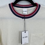 RE/DONE NWT  Long Sleeve Thermal Pocket‎ Tee in Vintage White Size LARGE REDONE Photo 6
