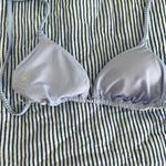 Hollister baby blue ribbed triangle bikini top Photo 1
