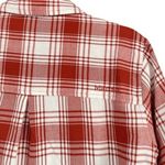 Marmot B6 Womens Flannel Shirt Medium Red Plaid Long Sleeve Button Up Casual Top Photo 6