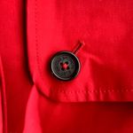Brooks Brothers  Red Fleece 100% Cotton Trench Coat Red Size | 10 Photo 8