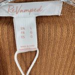 Revamped Camel Ribbed Knit Dress Size Large NWT Photo 2