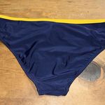 Cupshe standard swimsuit bottoms navy blue and yellow color block medium Photo 5