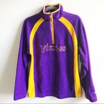 Reebok Fleece Minnesota Vikings Quarter Zip NFL Football Purple Gold Sz L GUC Photo 2