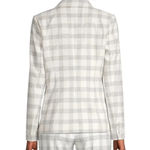 Elie Tahari NWT $398  cream black checkered blazer extra button Photo 5
