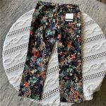 Anthropologie Mid Rise Skinny Jeans with floral print Photo 14