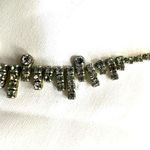 Silver tone rhinestone dainty choker necklace Photo 6