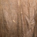 Vintage Style Brown 100% Leather Sundance Distressed Pea Coat Size PS Photo 8