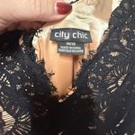 City Chic  Black and Tan Rare Beauty Lace Bodice Long Sleeve Midi Dress Size 18 Photo 7