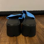 Alice in the Eye Freya Flatform Slides Azure Blue/Black Size 9 Blue Photo 5