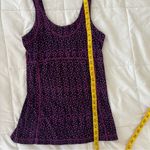 Lucy Work Out Top Size Medium Purple Flowers Yoga CrossFit Cardio Athlete C5 Photo 8