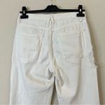 Good American  Good Boy White Distressed Straight Jeans Size 2/26 Photo 6
