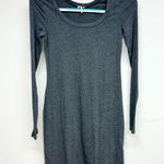 Splendid  Long Sleeve Rhinestone Mini Grey Round Neck Dress Size XS Photo 0