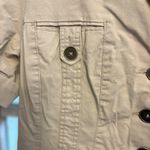 Mwah Jeans Women's 1X Beige Khaki Short Roll Sleeved Four Pocket Shacket Top Photo 6