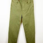 RE/DONE NWT 70s Ultra High Rise Stove Pipe Straight Leg Jeans 27 Washed Sage Photo 1
