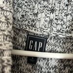 Gap  Cable Knit Turtleneck Sweater Gray S Distressed Chunky Oversized Knit Cozy Photo 4