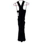 Michael Stars  Opaline Dress Size Petite Large Ribbed Black Ultra Rib Midi NWT Photo 2