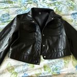 SheIn Black Leather Jacket Photo 0