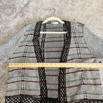 Christopher & Banks  Black and White Fringed Western Cardigan Sweater Photo 5