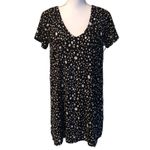 Lulus  Size M Medium Polka Dot Mini Shift Dress Black White Photo 1