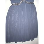 New Womens 6 NWT Lipsy London Dress Dark Gray Steel Beads Iron Queen Short Flowy Photo 1