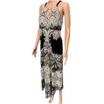 INC International Concepts Printed Maxi Dress Small Halter Boho Artsy Flowy Photo 6