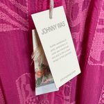 Johnny Was  Women's Magenta Molli Button-Up Animal Print Sheer Blouse. Size XXL Photo 4