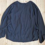 T Tahari Zip Up Blouse Navy Blue Sz XS NWT Photo 1
