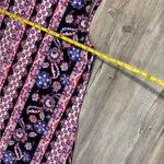 Pink Rose  Women's Dress - Pink and Purple Floral Stripes Photo 5