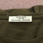 ZARA  W&B Organic Cotton Olive Green Shirt Photo 3