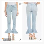 Vince Camuto  High Rise Flounce Hem Jeans Surf Wash Photo 1