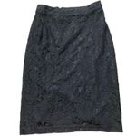 Who What Wear Black Lace Pencil Skirt Photo 0