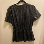 Gypsies & Moondust Black Sequin  Peplum Top. Photo 3