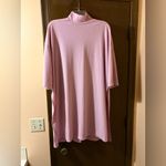 Dressed in Lala pink ribbed mockneck dress Size M Photo 1