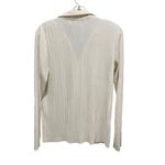 Cyrus Pleated Button Down Collared Shirt Ivory White Women’s Size Medium Photo 5