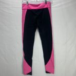 Under Armour Coldgear Stripe Inset Leggings Black and Pink Size Medium Photo 5