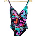 Calvin Klein Twist Front Tummy Control One Piece Swimsuit Size 6 Photo 1