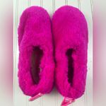UGG  Women’s Fuzzy Slippers Hot Pink Size 8 Photo 4