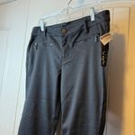 Fire Los Angeles  NWT Womens Juniors Dark Gray Zipper Pocket Skinny Pants Size 11 Photo 4