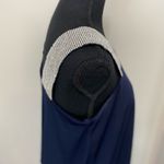 #130 JACKIE JON navy one shoulder cocktail dress Blue Size 12 Photo 3