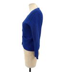 3.1 Phillip Lim Cardigan Sweater Cotton Ribbed Knit Buttons Blue Size XS Photo 5