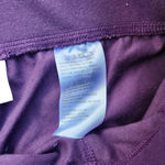 Denim & Co . Active Leggings Size XS Duo Stretch Wide Waistband Deep Purple NWOT Photo 3
