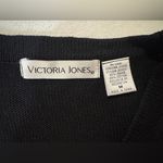 Vintage Victoria Jones Black Christmas Sweater Vest Size M Photo 2