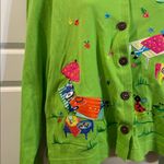 VTG Christina Rotelli Womens Beach Cardigan Art to Wear Funky 90s XL NWT Green Photo 2